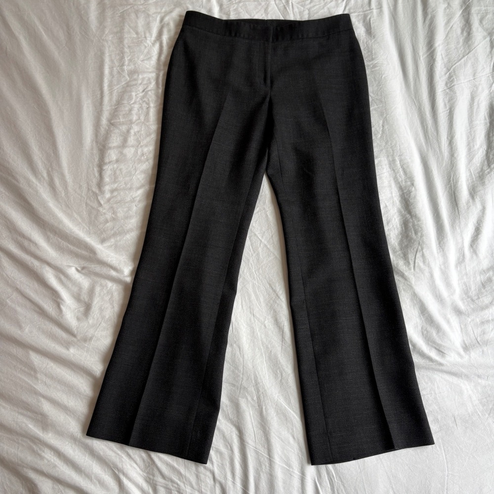 Classiques Entier Atelier Grey Wool Blend Wide Leg Dress Pants Trousers 10